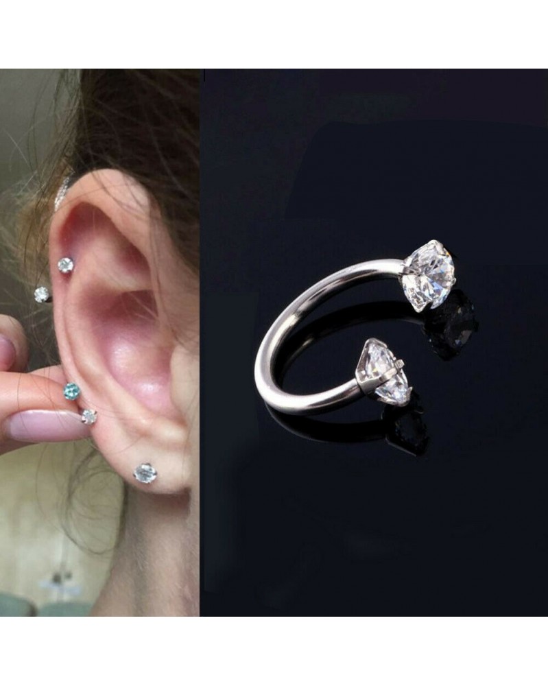 Divat kristály gyűrűk orr ajak szemöldök mellbimbó fül has gyűrű ...