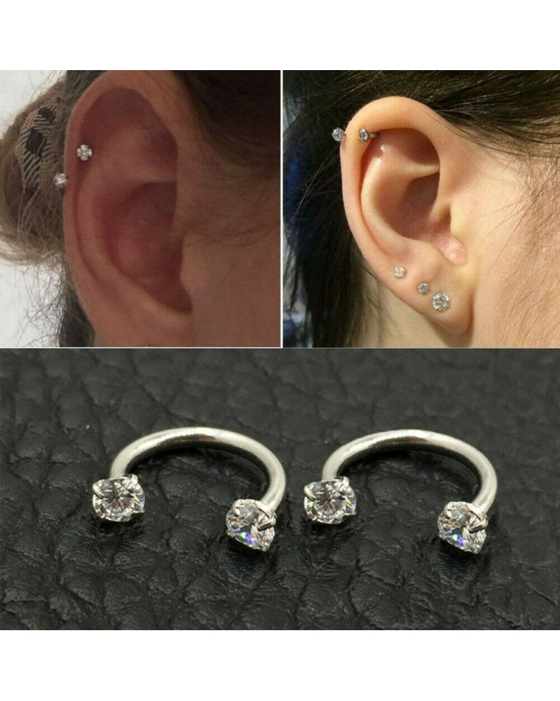 Divat kristály gyűrűk orr ajak szemöldök mellbimbó fül has gyűrű ...